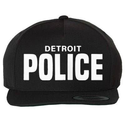 Detroit Police Officer Michigan Policeman Uniform Duty Wool Snapback Cap