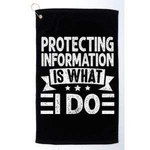 Data Privacy Officers Quote Platinum Collection Golf Towel