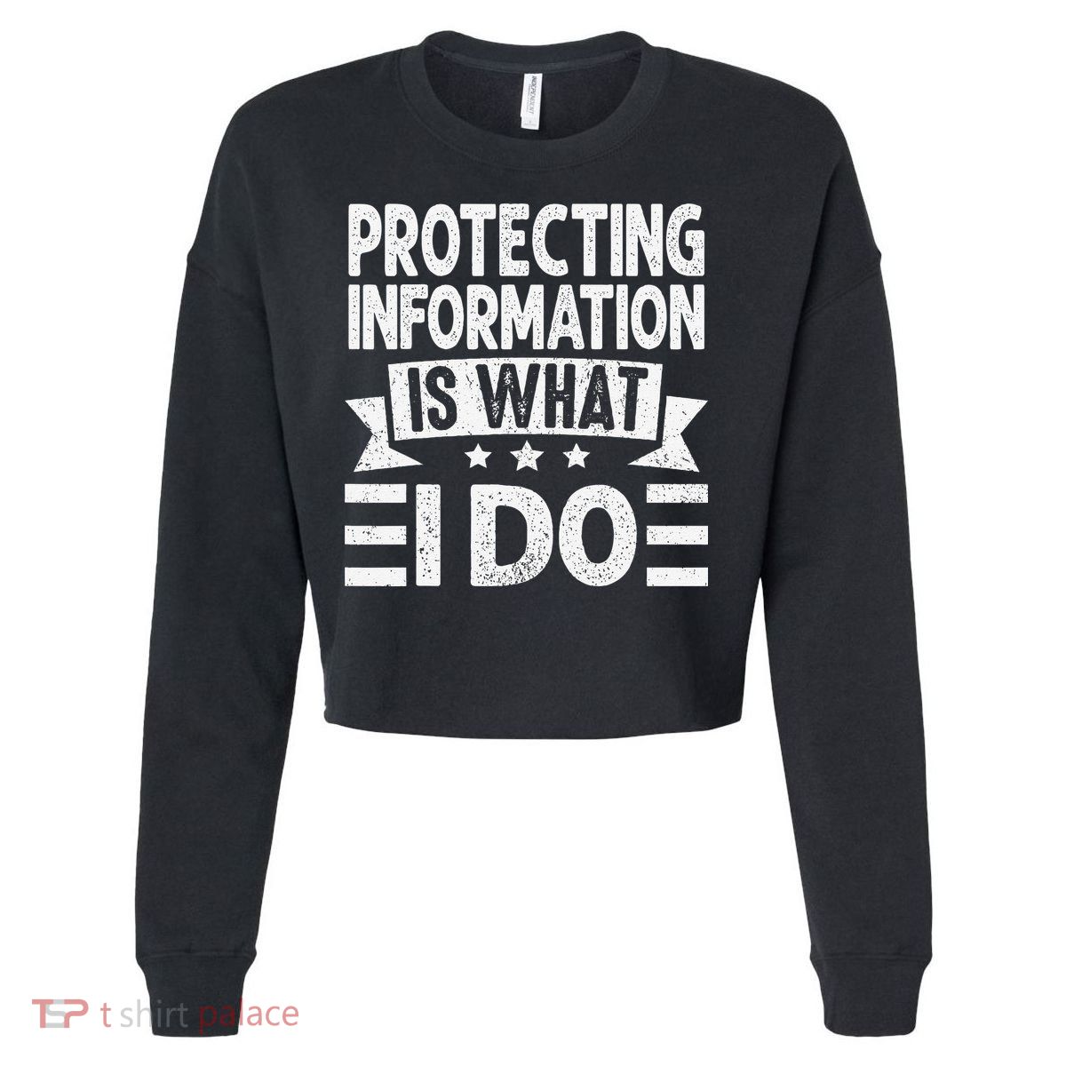 Data Privacy Officers Quote Cropped Pullover Crew