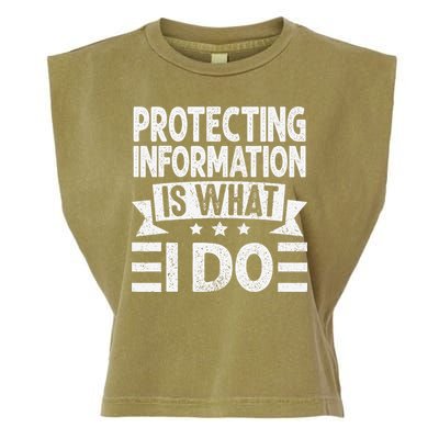 Data Privacy Officers Quote Garment-Dyed Women's Muscle Tee