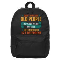 Dont Piss Off Old People 16 in Basic Backpack