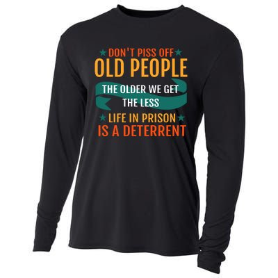 Dont Piss Off Old People Cooling Performance Long Sleeve Crew