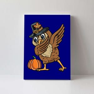 Dabbing Pilgrim Owl Thanksgiving Cool Gift Canvas