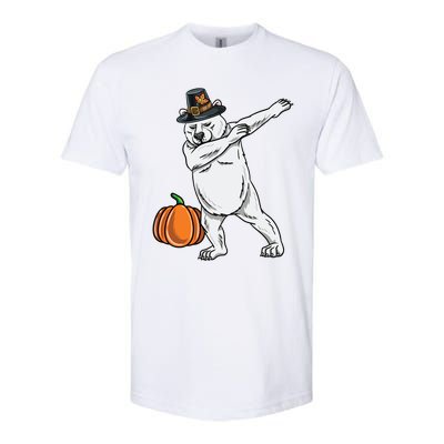 Dabbing Pilgrim Polar Bear Thanksgiving Gift Softstyle® CVC T-Shirt