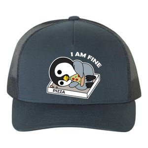 Depressed Pizza Penguin Great Gift I Am Fine Gift Yupoong Adult 5-Panel Trucker Hat