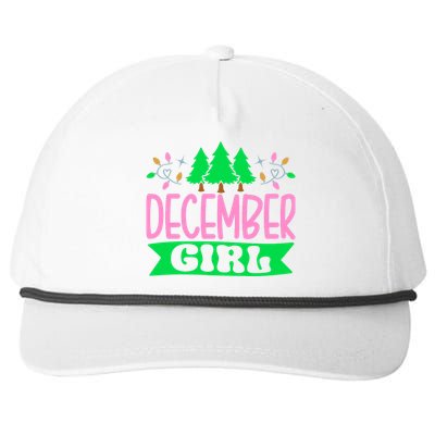 December  Pretty Pink and Green Sorority Aka Christmas Snapback Five-Panel Rope Hat