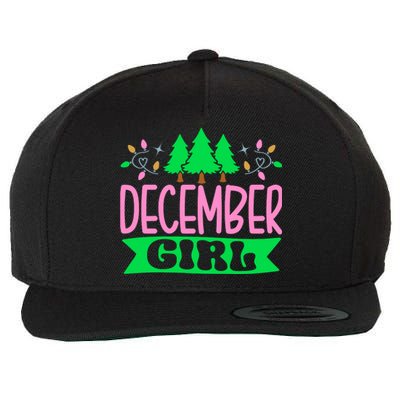 December  Pretty Pink and Green Sorority Aka Christmas Wool Snapback Cap