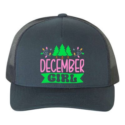 December  Pretty Pink and Green Sorority Aka Christmas Yupoong Adult 5-Panel Trucker Hat