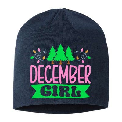 December  Pretty Pink and Green Sorority Aka Christmas Sustainable Beanie