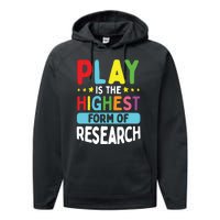 Daycare Provider Play Highest Research Childcare Teacher Performance Fleece Hoodie