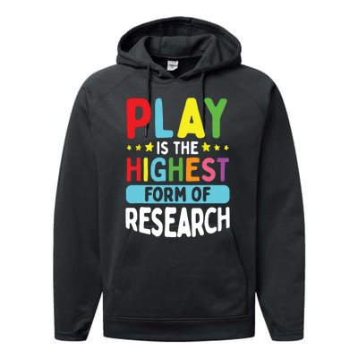 Daycare Provider Play Highest Research Childcare Teacher Performance Fleece Hoodie