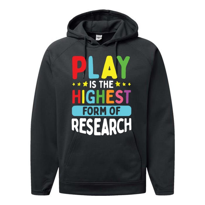 Daycare Provider Play Highest Research Childcare Teacher Performance Fleece Hoodie