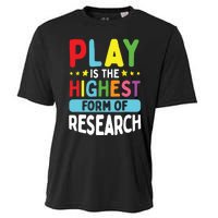 Daycare Provider Play Highest Research Childcare Teacher Cooling Performance Crew T-Shirt