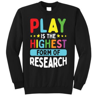 Daycare Provider Play Highest Research Childcare Teacher Sweatshirt