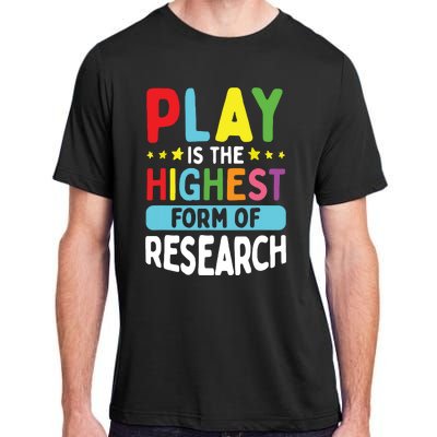 Daycare Provider Play Highest Research Childcare Teacher Adult ChromaSoft Performance T-Shirt