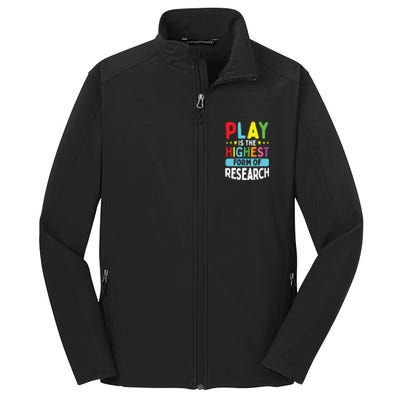 Daycare Provider Play Highest Research Childcare Teacher Core Soft Shell Jacket