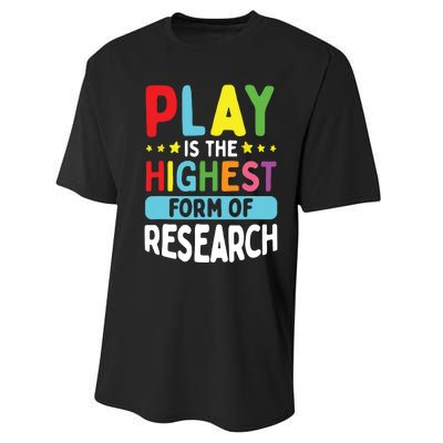 Daycare Provider Play Highest Research Childcare Teacher Performance Sprint T-Shirt