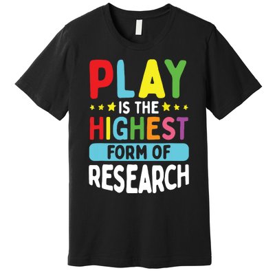 Daycare Provider Play Highest Research Childcare Teacher Premium T-Shirt