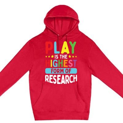 Daycare Provider Play Highest Research Childcare Teacher Premium Pullover Hoodie