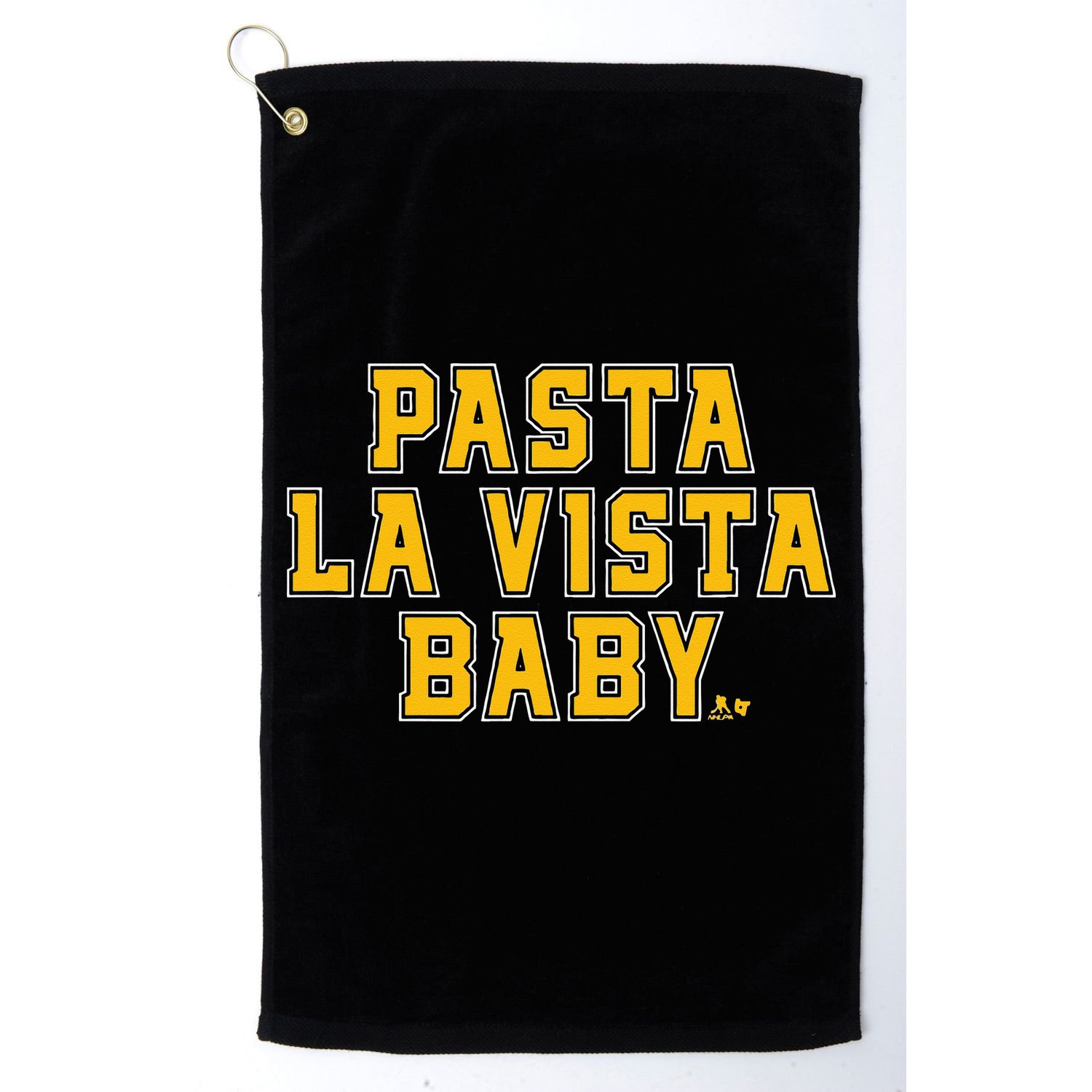 David Pastrnak Pasta La Vista Baby Boston Hockey Golf Towel