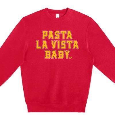 David Pastrnak Pasta La Vista Baby Boston Hockey Premium Crewneck Sweatshirt