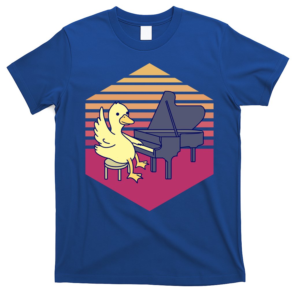 Duck Playing Piano Vintage Gift T-Shirt