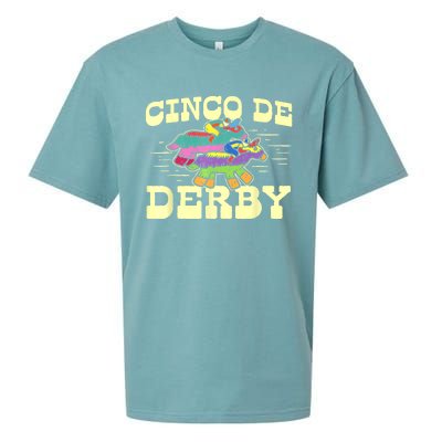 Derby Party Pinata Cinco De Horse Race Kentucky Sueded Cloud Jersey T-Shirt