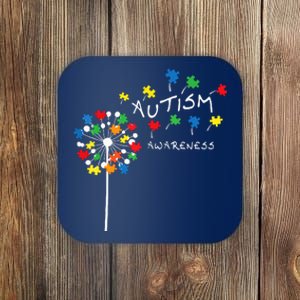 Dandelion Puzzle Piece Cool Autism Awareness Gift Coaster