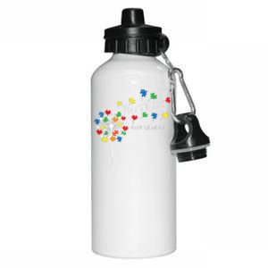 Dandelion Puzzle Piece Cool Autism Awareness Gift Aluminum Water Bottle