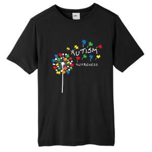 Dandelion Puzzle Piece Cool Autism Awareness Gift Tall Fusion ChromaSoft Performance T-Shirt