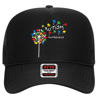 Dandelion Puzzle Piece Cool Autism Awareness Gift Trucker Hat