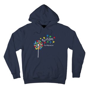 Dandelion Puzzle Piece Cool Autism Awareness Gift Hoodie