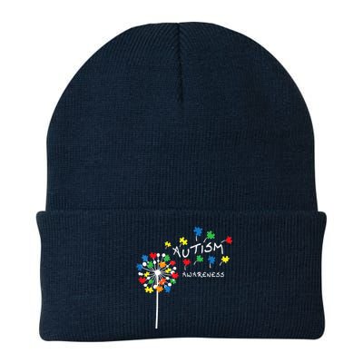 Dandelion Puzzle Piece Cool Autism Awareness Gift Beanie