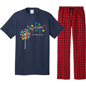 Dandelion Puzzle Piece Cool Autism Awareness Gift Pajama Set