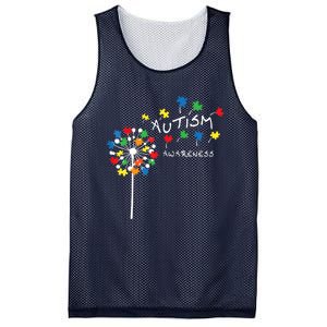 Dandelion Puzzle Piece Cool Autism Awareness Gift Mesh Reversible Basketball Jersey Tank