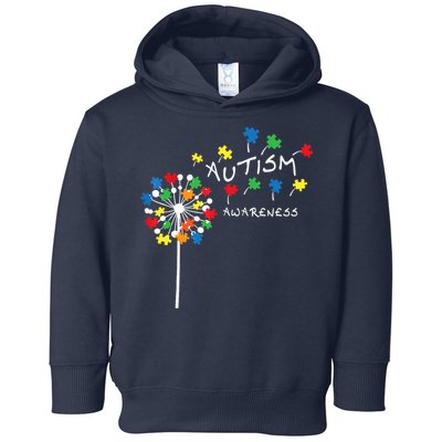 Dandelion Puzzle Piece Cool Autism Awareness Gift Toddler Hoodie