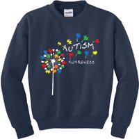 Dandelion Puzzle Piece Cool Autism Awareness Gift Kids Sweatshirt