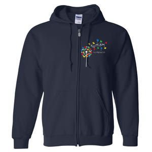 Dandelion Puzzle Piece Cool Autism Awareness Gift Full Zip Hoodie