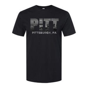 Downtown Pitt Pa Steel City Of Pittsburgh Skyline Softstyle CVC T-Shirt