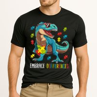 Dinosaur Puzzle Piece Autism Awareness For Boy Cooling Performance Crew T-Shirt