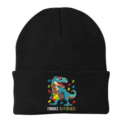 Dinosaur Puzzle Piece Autism Awareness For Boy Beanie