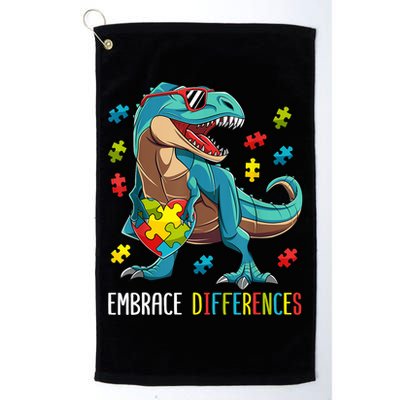 Dinosaur Puzzle Piece Autism Awareness For Boy Golf Towel