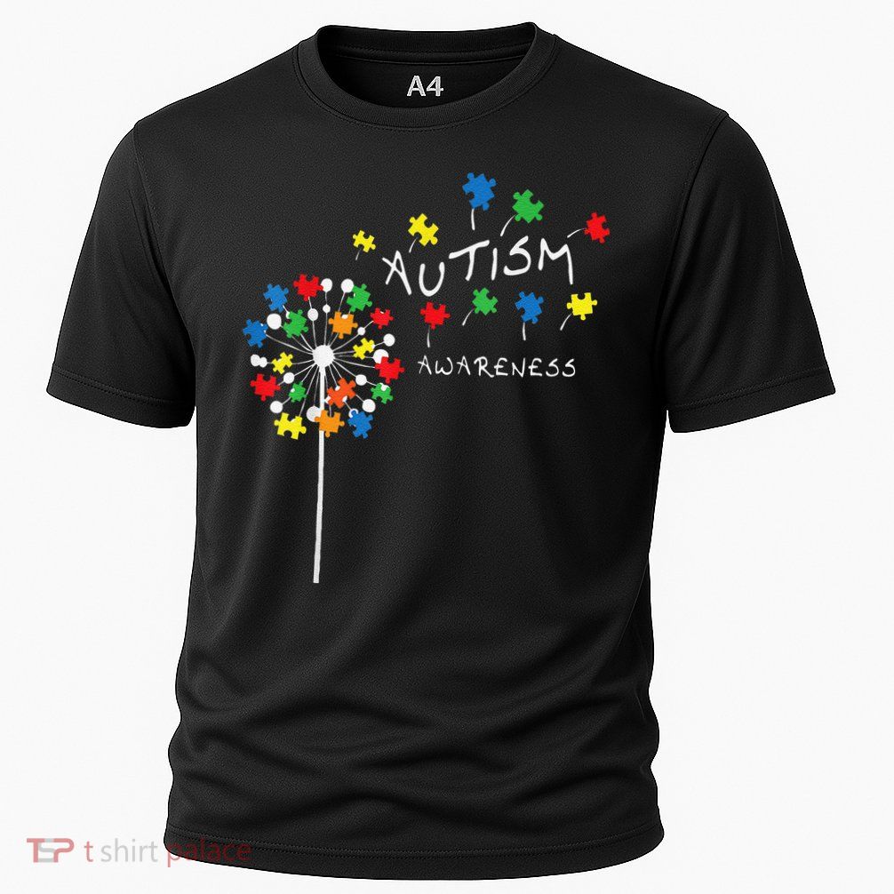 Dandelion Puzzle Piece Cool Autism Awareness Gift Performance Shirt