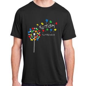 Dandelion Puzzle Piece Cool Autism Awareness Gift Adult ChromaSoft Performance T-Shirt