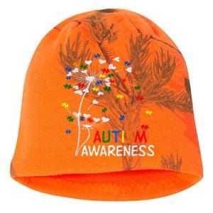 Dandelion Puzzle Piece Cool Autism Awareness Gift Kati - Camo Knit Beanie