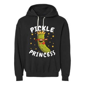 Dill Pickle Princess Girl Gherkin Pickles Lover Garment-Dyed Fleece Hoodie