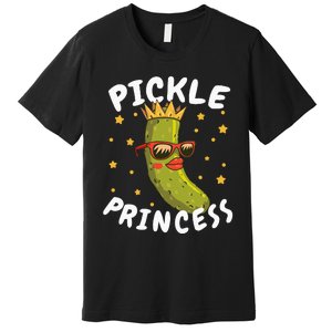 Dill Pickle Princess Girl Gherkin Pickles Lover Premium T-Shirt