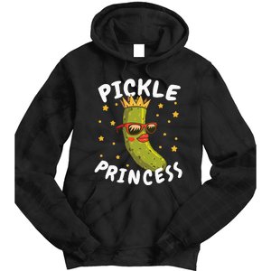 Dill Pickle Princess Girl Gherkin Pickles Lover Tie Dye Hoodie