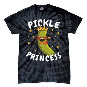 Dill Pickle Princess Girl Gherkin Pickles Lover Tie-Dye T-Shirt