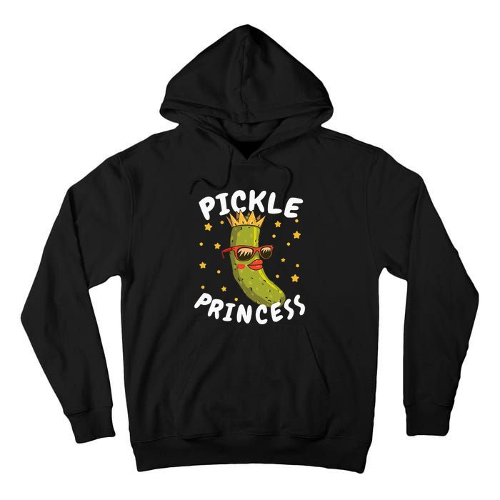 Dill Pickle Princess Girl Gherkin Pickles Lover Tall Hoodie